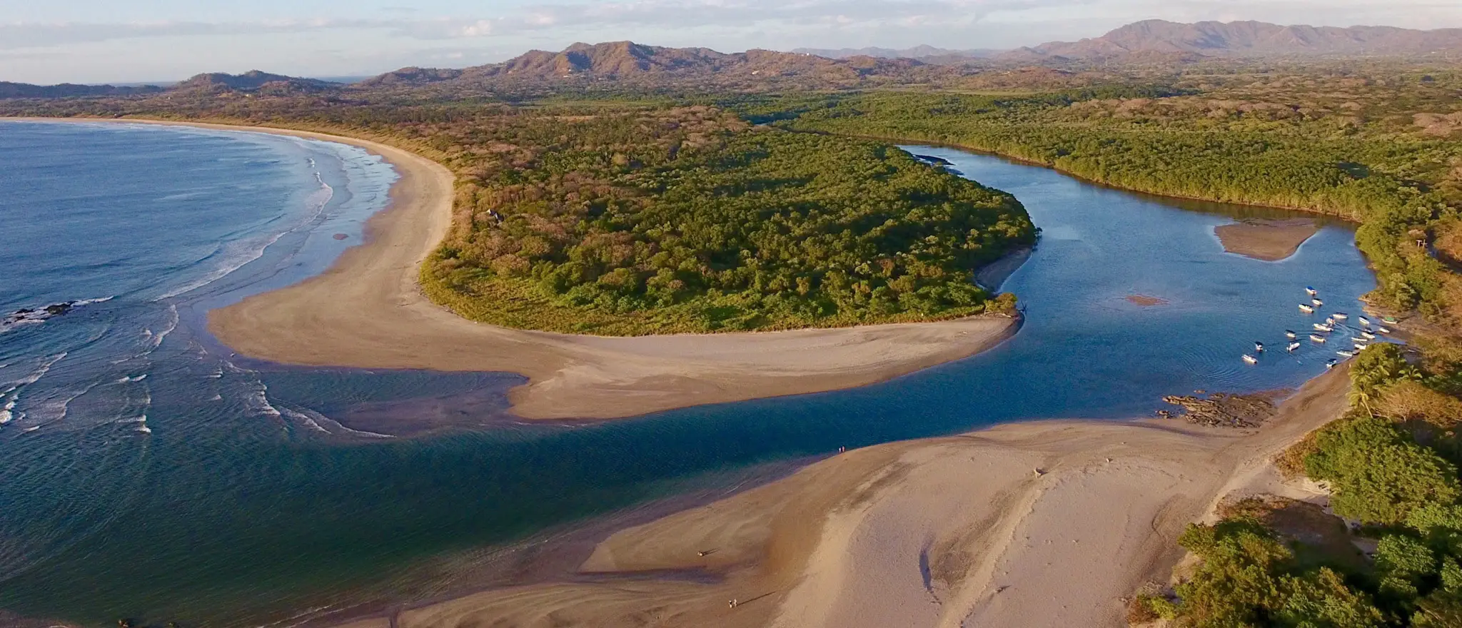 Tamarindo beach in Guanacaste Costa Rica aerial view