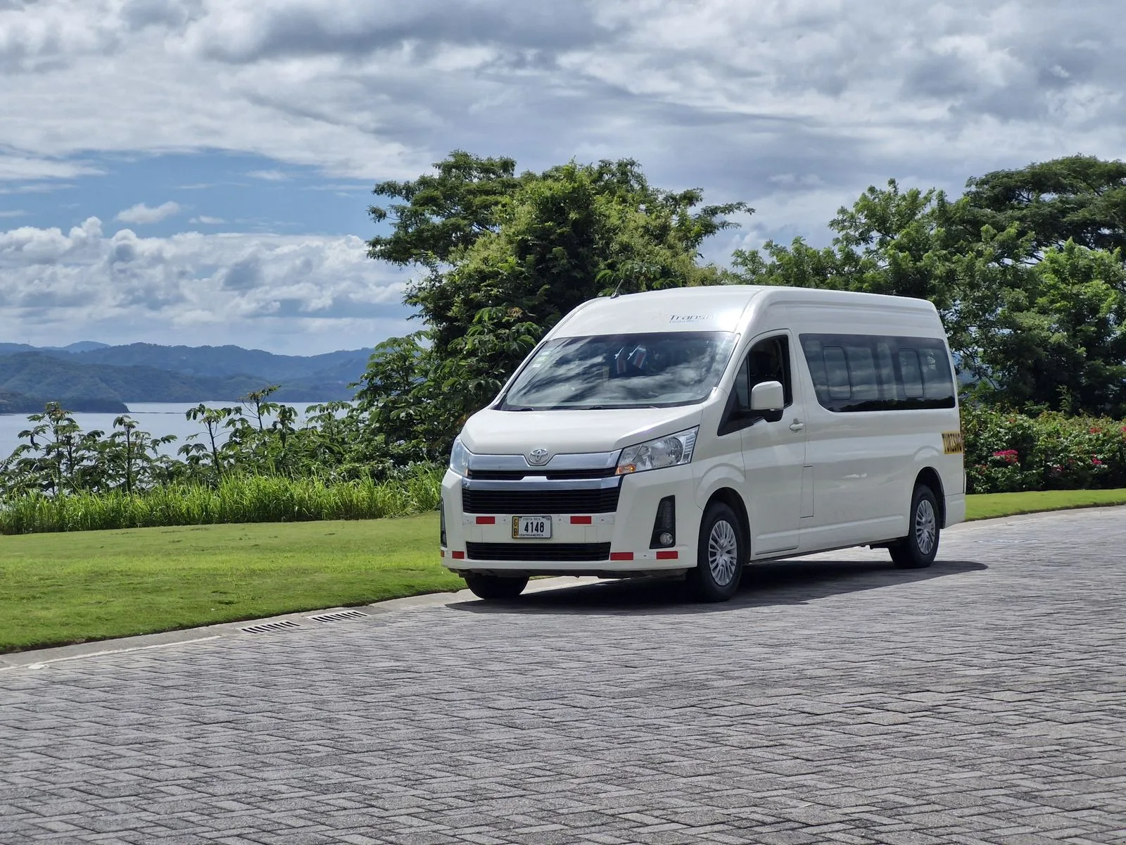 Toyota Hiace private shuttle van for 8 passengers in Guanacaste Costa Rica